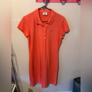 Lacoste Women's Orange Polo Shirt